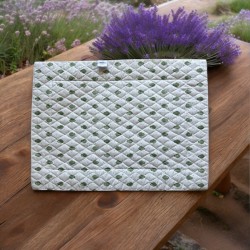 Provence Quilted Placemat - Bastide Green - Marat d'Avignon