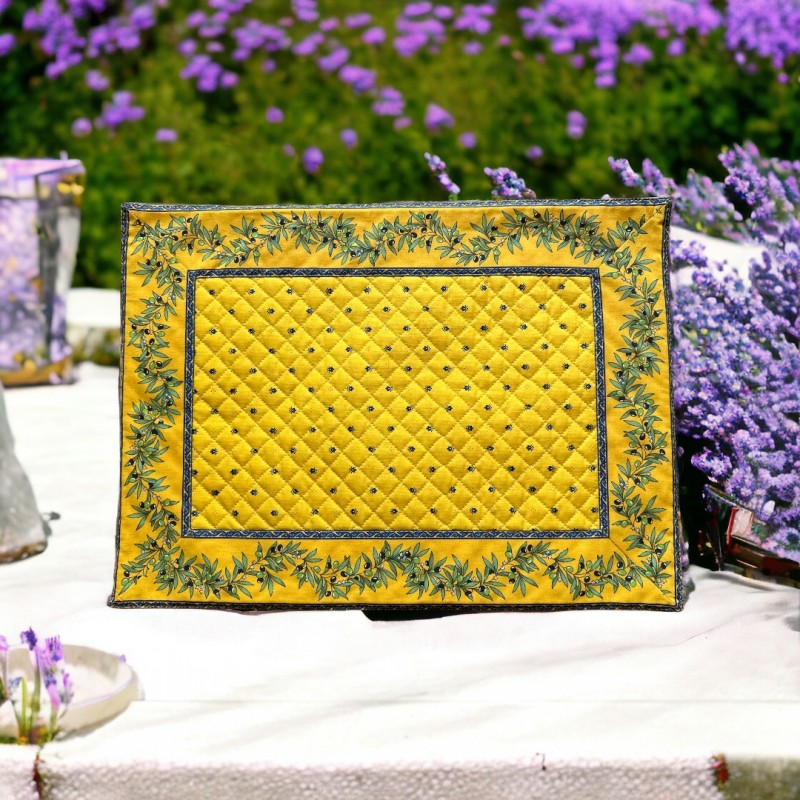 Provence Quilted Placemat - Olivette - Marat d'Avignon