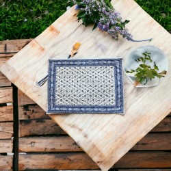 Provence Quilted Placemat - Tradition Blue & White - Marat d'Avignon