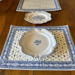 Provence Quilted Placemat - Tradition Blue & White - Marat d'Avignon