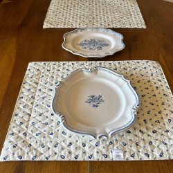 Provence Quilted Placemat - Tradition Blue & White - Marat d'Avignon