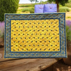 Provence Quilted Placemat - Tradition Yellow - Marat d'Avignon