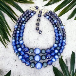 Vintage Dark Blue Moonglow...