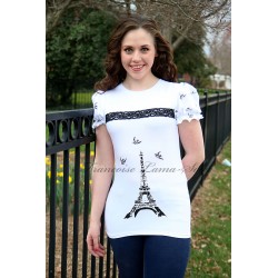 Tee-Shirt - Bonjour Paris -...