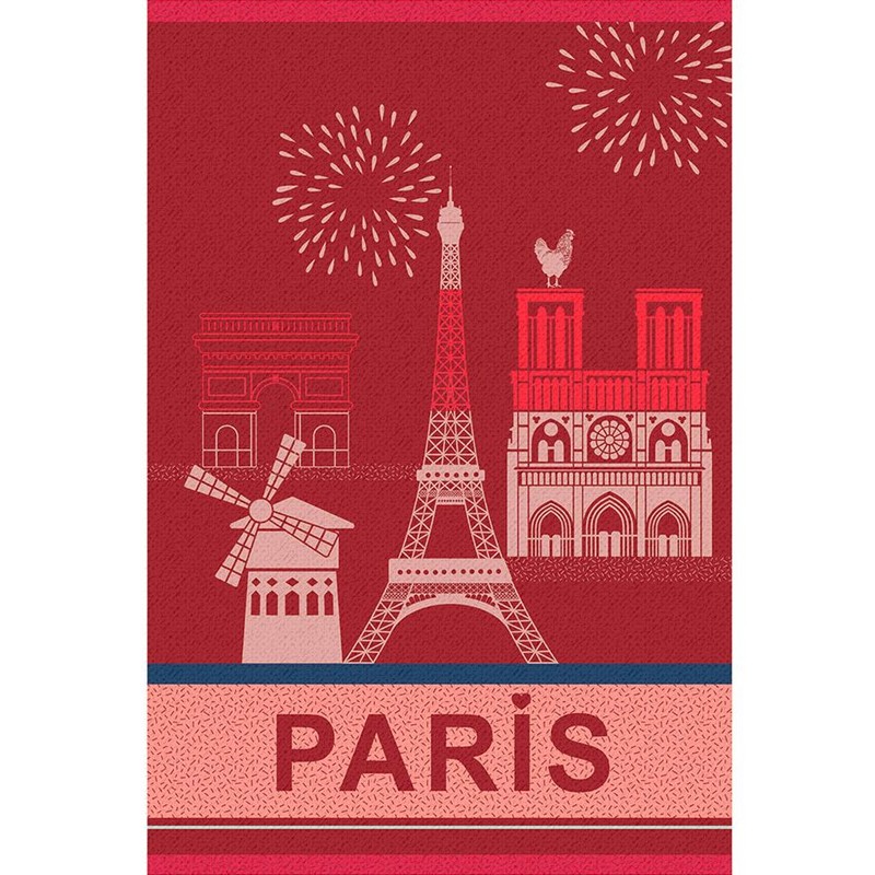 French Dish Towel - Paris Monuments - Coucke