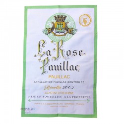 French Image Dish Towel - Pauillac - Wine Collection