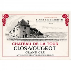 French Image Dish Towel - Clos de Vougeot - Wine Collection Torchons et Bouchons