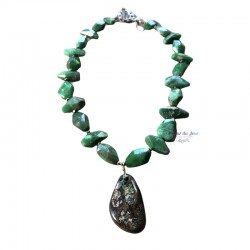 Savoie - Boulder Opal & Variscite Necklace