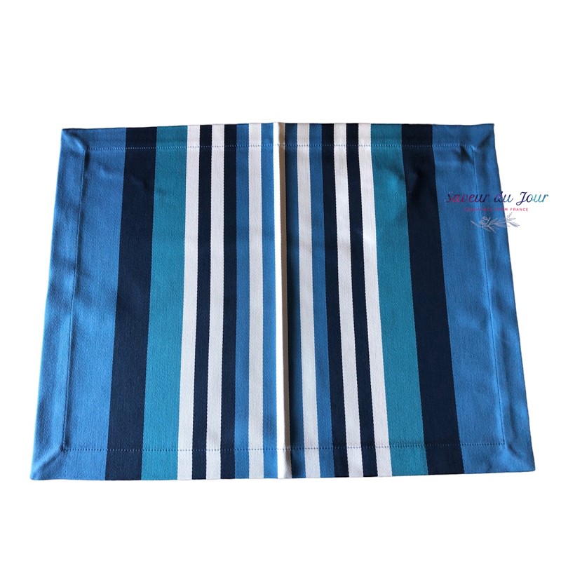 Basque Placemat - Atlantique Blue - Jean Vier