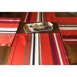 Basque Placemat Set of 4 - Pampelune Orange - Jean Vier