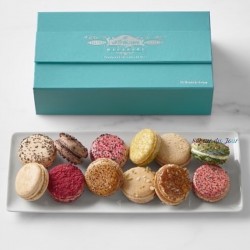 French Macarons - Blue Box 12-count - 2 Flavors