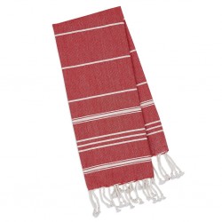 Towel Fouta - Small Red Stripes