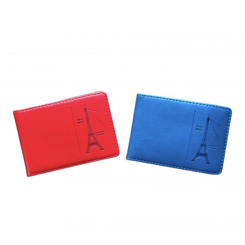 Minachting Advertentie escort Paris Card Holders to Buy Online. Red or Blue Tour Eiffel Design Made in  France