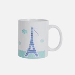 French Mug - The Seine in Paris - Blue