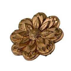 Antique 19th Century French Rose Gold Plated Floral Brooch – Victorian Elegance