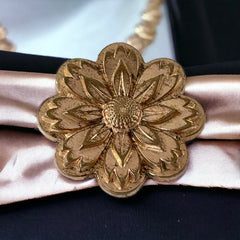 Antique 19th Century French Rose Gold Plated Floral Brooch – Victorian Elegance