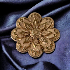 Antique 19th Century French Rose Gold Plated Floral Brooch – Victorian Elegance