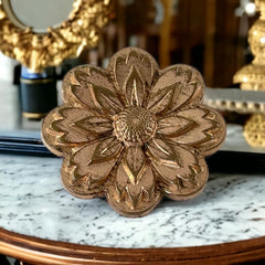 Antique 19th Century French Rose Gold Plated Floral Brooch – Victorian Elegance