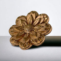 Antique 19th Century French Rose Gold Plated Floral Brooch – Victorian Elegance