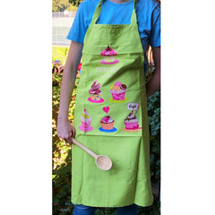 Apron "Cupkakes a la Francaise" - Torchons et Bouchons - apple green