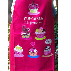 Apron "Cupkakes a la Francaise" - Torchons et Bouchons - Dark ink