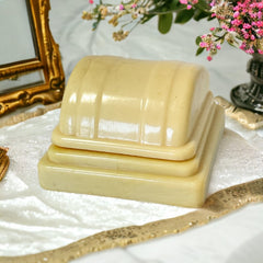 Vintage Art Deco Cream Celluloid Ring Presentation Box