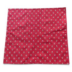 Provence cotton napkins in red and yellow floral Avignon pattern by Marat d’Avignon, displayed in soft natural light.