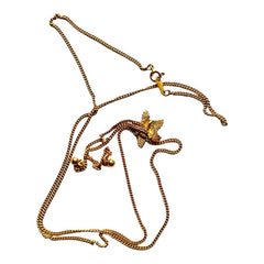 Vintage Avon Starfish Gold Tone Lariat Necklace 1982