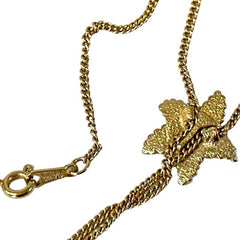 Vintage Avon Starfish Gold Tone Lariat Necklace 1982