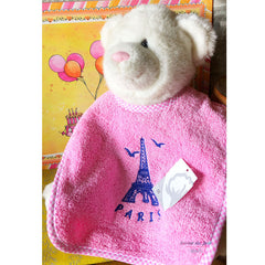 Baby Bib - Eiffel Tower - Pink - Girl