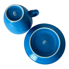 French Cafés Richard Classic Cappuccino Cup & Saucer Set - Blue