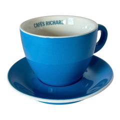 French Cafés Richard Classic Cappuccino Cup & Saucer Set - Blue