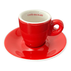 French Cafés Richard Classic Espresso Coffee Cup & Saucer Set – 6 Colors Available