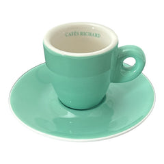 French Cafés Richard Classic Espresso Coffee Cup & Saucer Set – 6 Colors Available