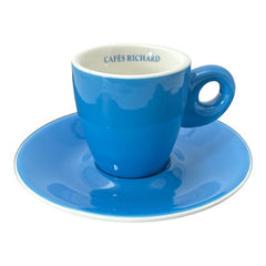 French Cafés Richard Classic Espresso Coffee Cup & Saucer Set – 6 Colors Available