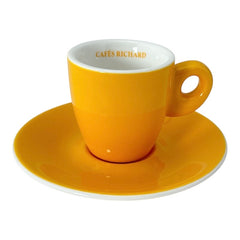 French Cafés Richard Classic Espresso Coffee Cup & Saucer Set – 6 Colors Available