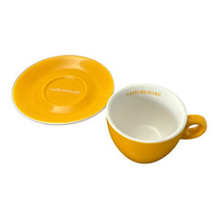 French Cafés Richard Classic Double Espresso Coffee Cup & Saucer Set – 6 Colors Available