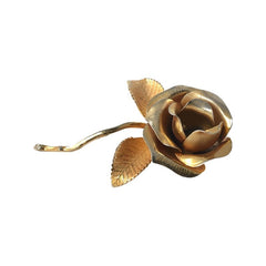 Vintage Cerrito Gold Plated Rose Brooch