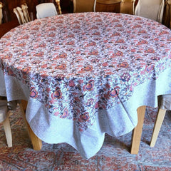 Provence Cotton Tablecloth - Square - Valdrome Colombe White