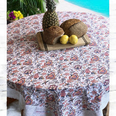 Provence Cotton Tablecloth - Square - Valdrome Colombe White