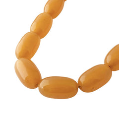 Vintage French Art Deco Light Butterscotch Bakelite Long Necklace