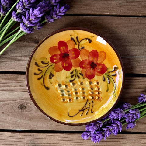Provence Ceramic Garlic Grater - Fragrance Flower