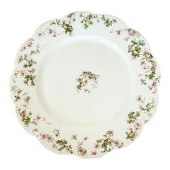 Antique French Limoges Haviland Pink and Green Floral Porcelain Plate