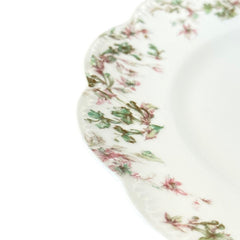 Antique French Limoges Haviland Pink and Green Floral Porcelain Plate