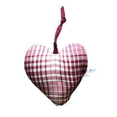 Decorative Hearts - Plaid and Stripes 