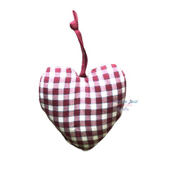 Decorative Hearts - Plaid and Stripes 