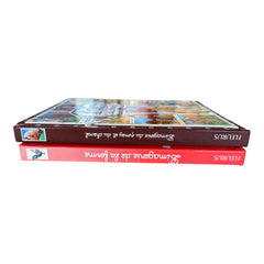 Vintage French children’s book bundle featuring L’Imagerie de la Ferme (1995) and L’Imagerie du Poney et du Cheval (1998) by Fleurus, displayed with colorful illustrated covers and charming countryside themes.