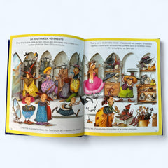 Bundle of two French children's books from the 'L’Imagerie des Tout-Petits' series by Fleurus, featuring 'Les Sorcières et les Fées' (1997) and 'Les Princesses' (2003), shown in excellent vintage condition.
