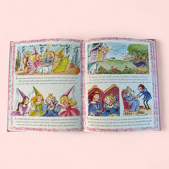 Bundle of two French children's books from the 'L’Imagerie des Tout-Petits' series by Fleurus, featuring 'Les Sorcières et les Fées' (1997) and 'Les Princesses' (2003), shown in excellent vintage condition.