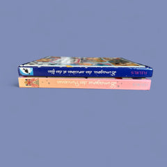 Bundle of two French children's books from the 'L’Imagerie des Tout-Petits' series by Fleurus, featuring 'Les Sorcières et les Fées' (1997) and 'Les Princesses' (2003), shown in excellent vintage condition.